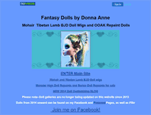 Tablet Screenshot of fantasydollsbyd.com